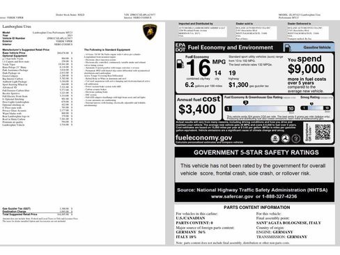 Used 2023 Lamborghini Urus Performante AWD/4WD image 58