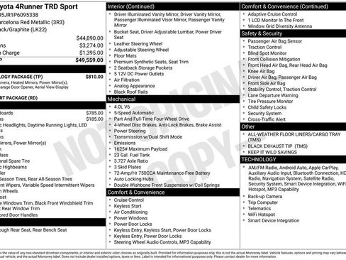 Used 2023 Toyota 4Runner TRD Sport w/ Technology Package image 11