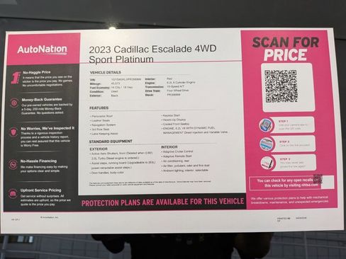 Used 2023 Cadillac Escalade Sport Platinum w/ LPO, ONYX Package image 22