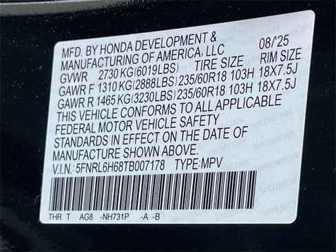 Used 2026 Honda Odyssey EX-L image 15