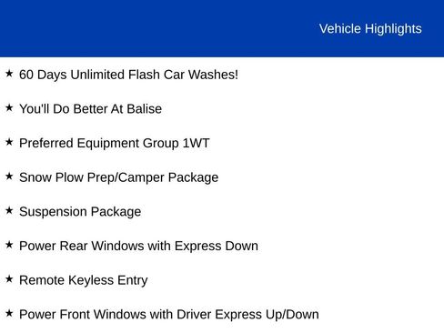 New 2026 Chevrolet Silverado 2500 W/T w/ Snow Plow Prep/Camper Package image 2