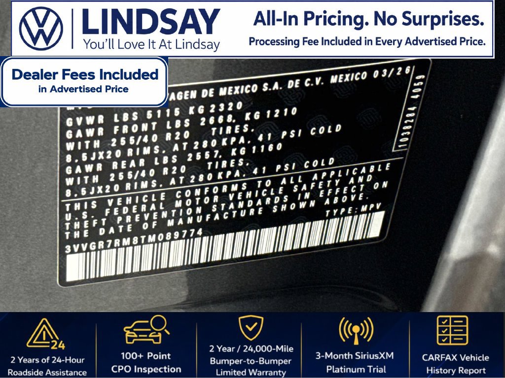 Used 2026 Volkswagen Tiguan SE R-Line AWD/4WD image 27