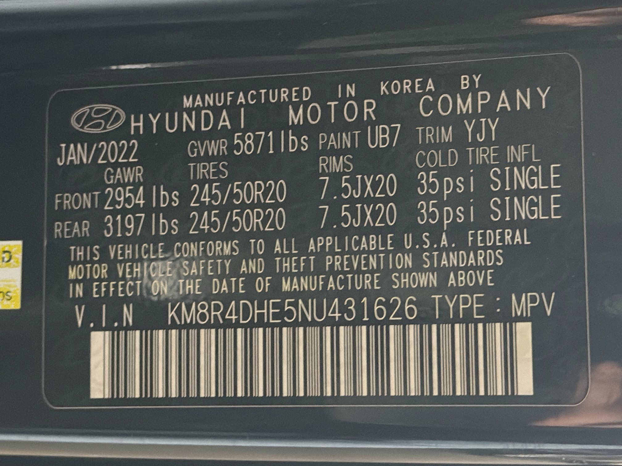 Used 2022 Hyundai Palisade SEL w/ 8P Bench Seat Package AWD/4WD image 12