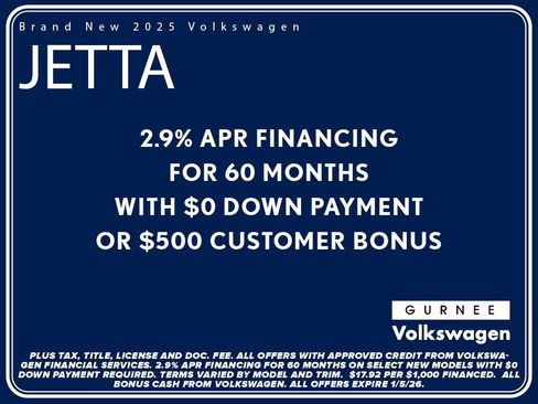 New 2025 Volkswagen Jetta SEL image 4