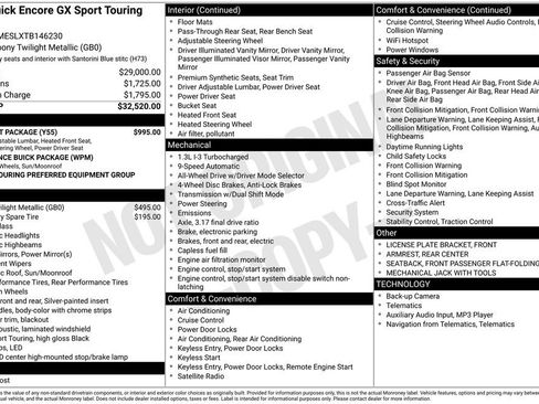 New 2026 Buick Encore GX Sport Touring w/ Comfort Package AWD/4WD image 5