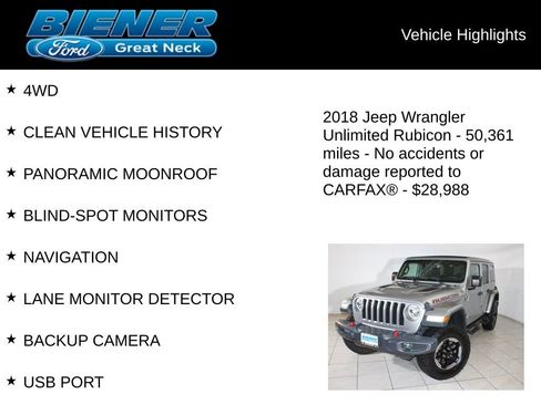 Used 2018 Jeep Wrangler Unlimited Rubicon image 9