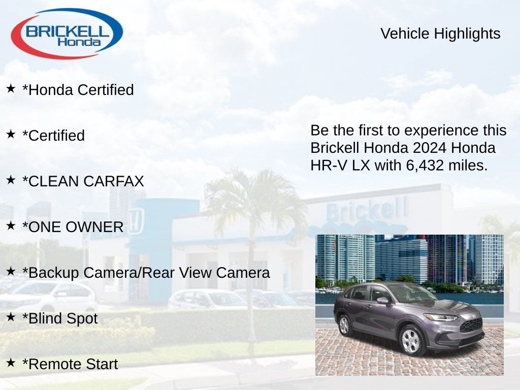 Certified 2024 Honda HR-V LX image 9