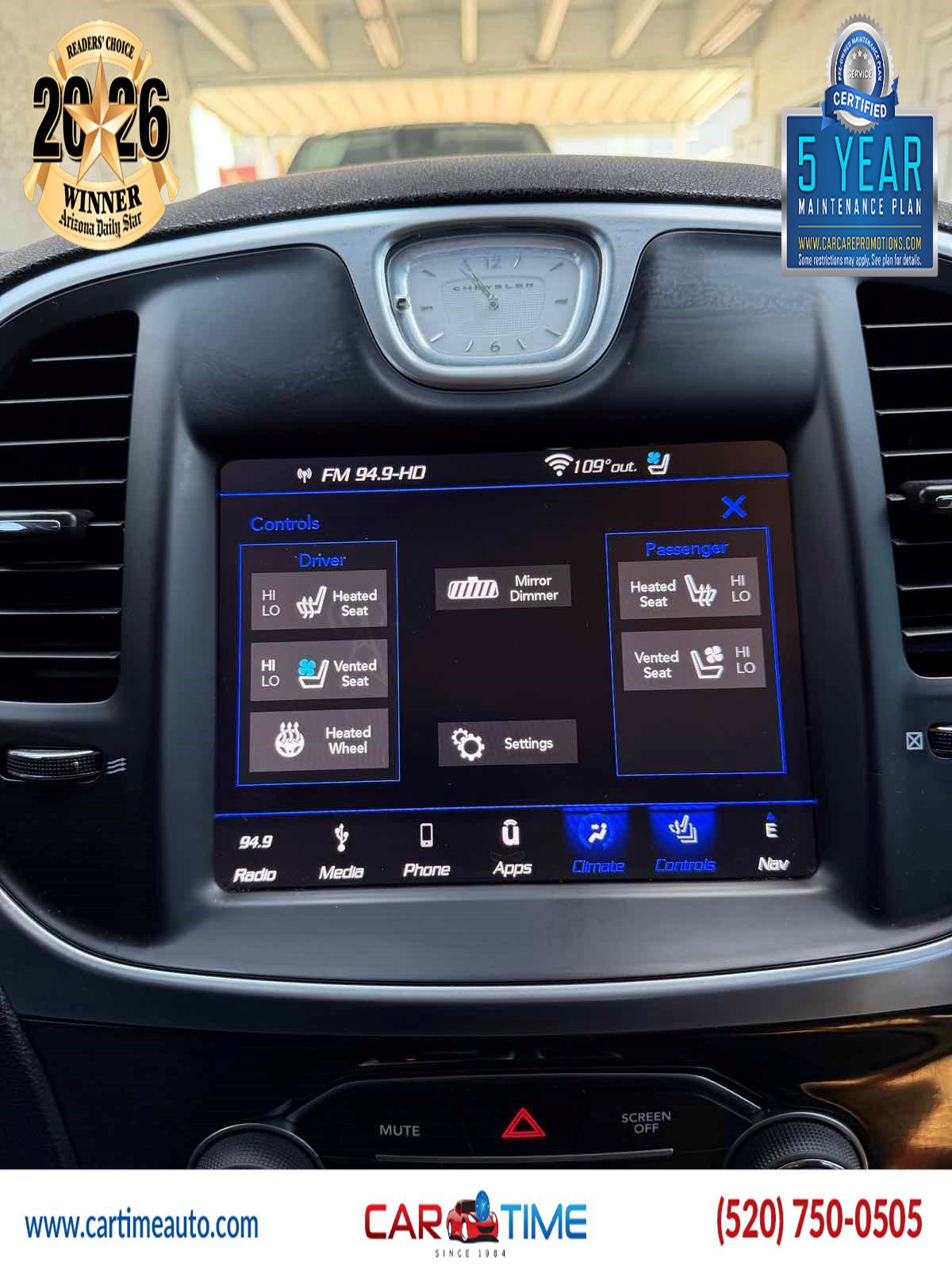 Used 2019 Chrysler 300 Limited w/ Safetytec Plus Group RWD image 12