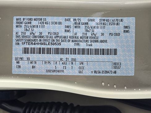 New 2025 Ford Ranger XLT w/ Black Appearance Package image 28