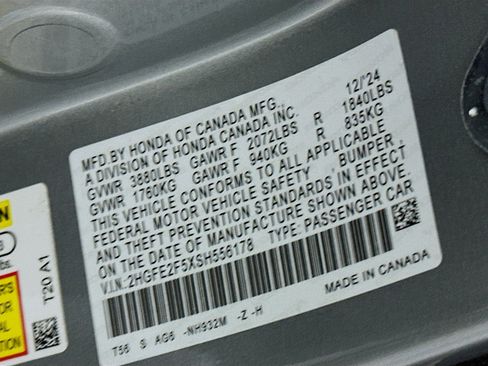 Used 2025 Honda Civic Sport image 12