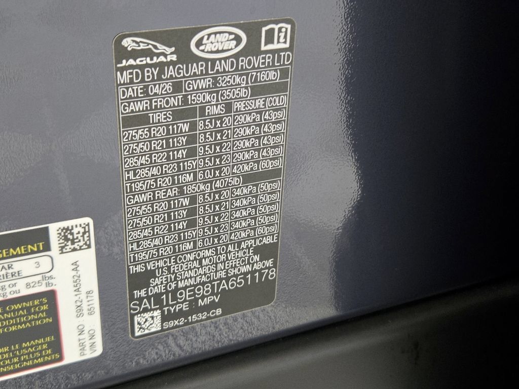 New 2026 Land Rover Range Rover Sport Dynamic SE AWD/4WD image 19