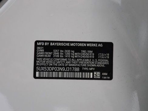 Used 2022 BMW X3 xDrive30i w/ Convenience Package AWD/4WD image 45