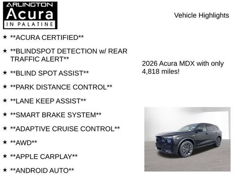 Certified 2026 Acura MDX A-Spec AWD/4WD image 7