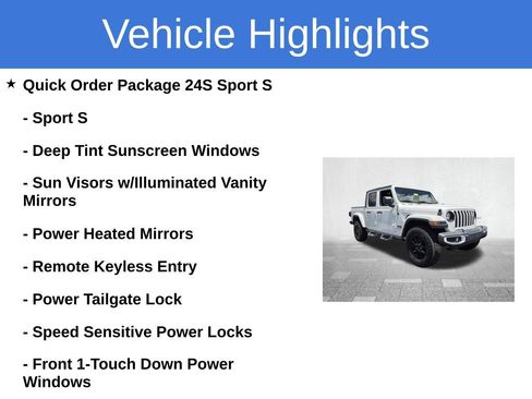 Used 2022 Jeep Gladiator Sport AWD/4WD image 3