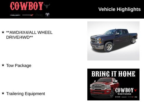Used 2014 Chevrolet Silverado 1500 LT AWD/4WD image 2