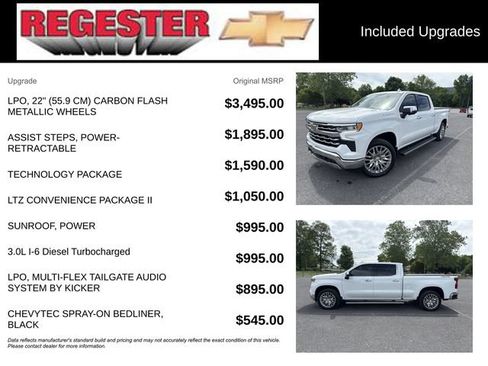 Used 2025 Chevrolet Silverado 1500 LTZ w/ Technology Package AWD/4WD image 5