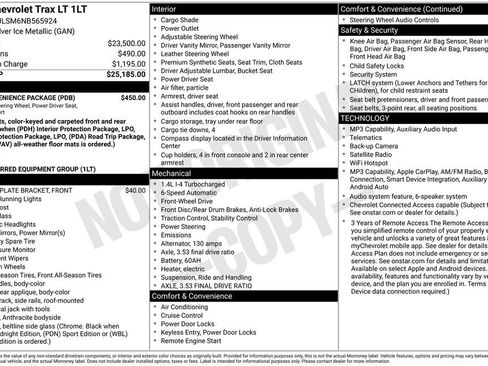 Certified 2022 Chevrolet Trax LT w/ LT Convenience Package FWD image 3