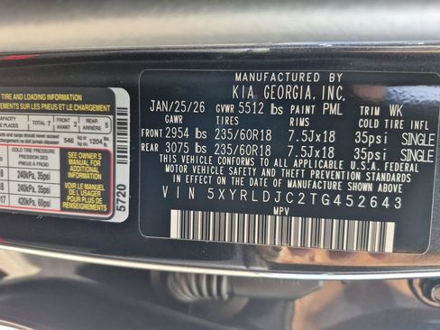 New 2026 Kia Sorento S AWD/4WD image 24