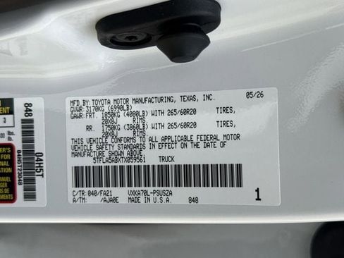New 2026 Toyota Tundra SR5 RWD image 35