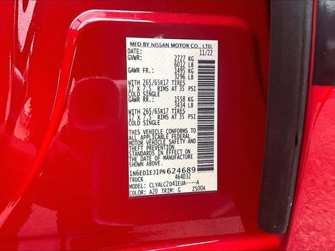 Used 2023 Nissan Frontier SV w/ SV Convenience Package image 19