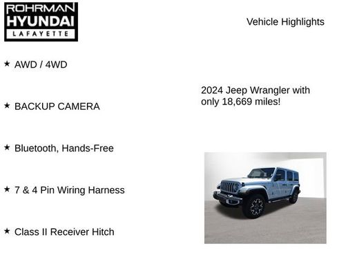 Used 2024 Jeep Wrangler Unlimited Sahara AWD/4WD image 8