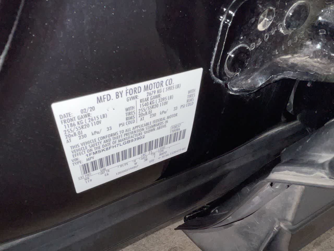Used 2020 Ford Explorer Limited w/ Class III Trailer Tow Package AWD/4WD image 29