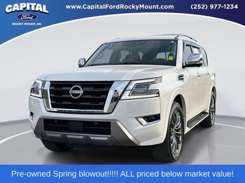 Used 2023 Nissan Armada Platinum w/ Captain's Chairs Package AWD/4WD image 1