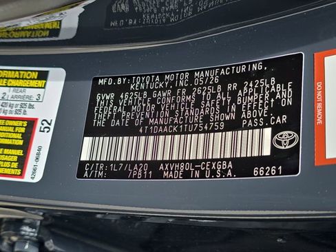 New 2026 Toyota Camry XLE FWD image 34