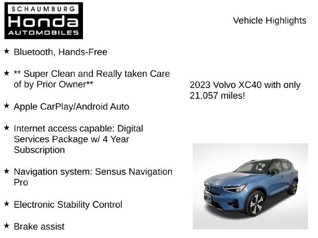 Used 2023 Volvo XC40 Recharge Plus AWD/4WD image 7