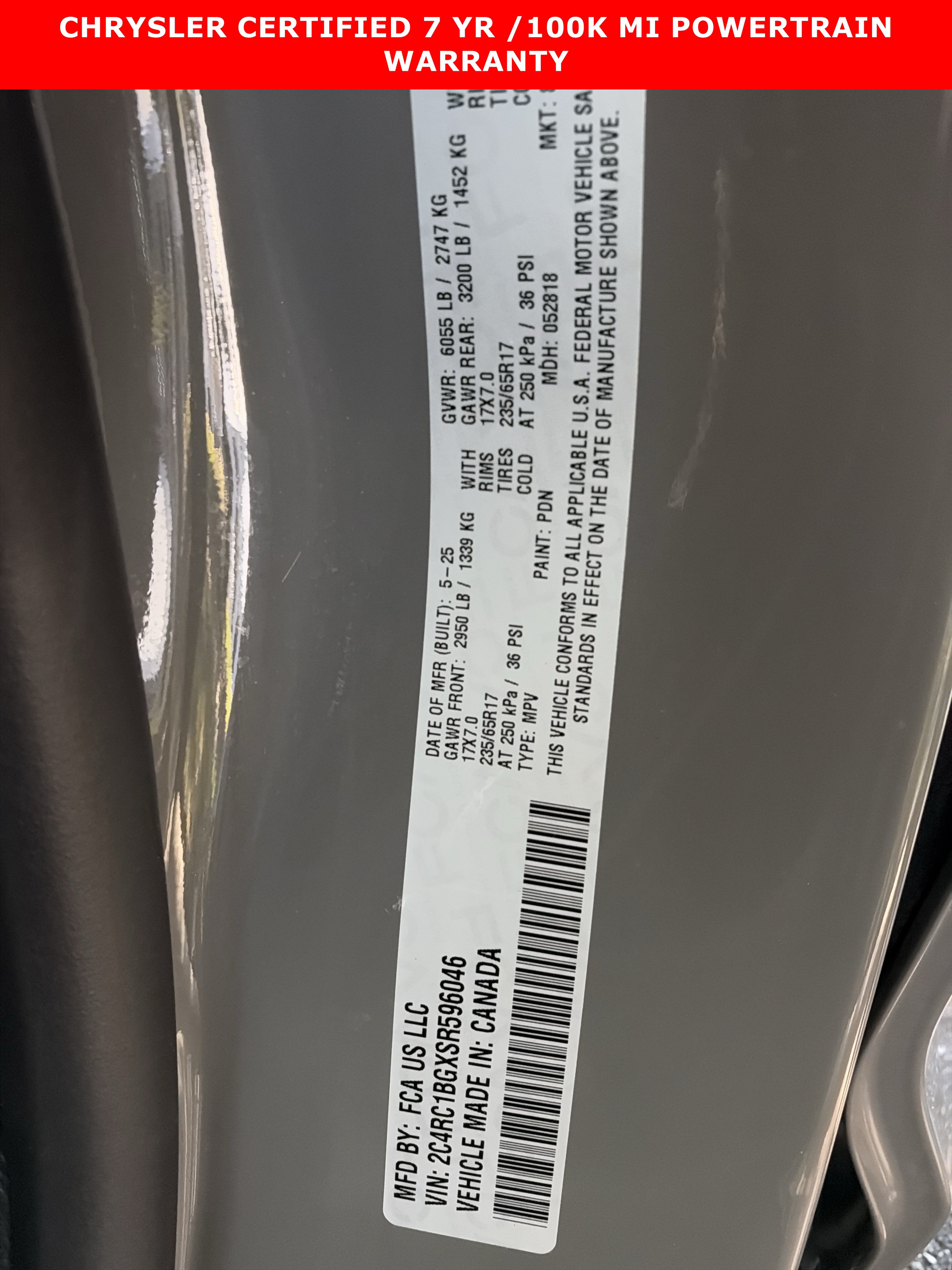 Used 2025 Chrysler Pacifica Select FWD image 34