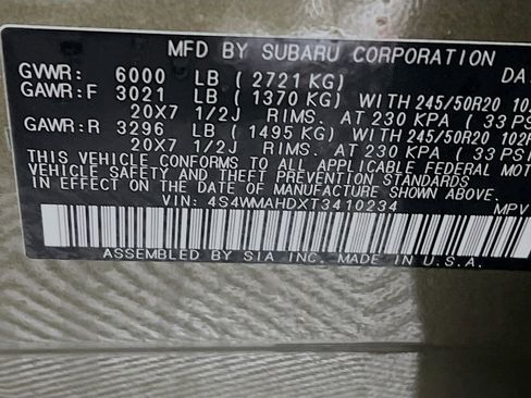 New 2026 Subaru Ascent Limited Bronze image 23