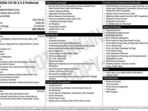 Certified 2024 MAZDA CX-30 AWD 2.5 S w/ Preferred Package image 10