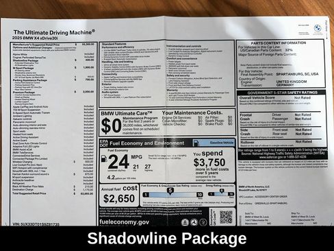 Used 2025 BMW X4 xDrive30i w/ Premium Package image 12