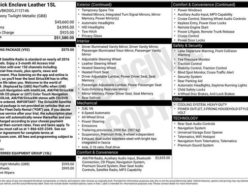 Used 2016 Buick Enclave Leather w/ Trailering Package image 7