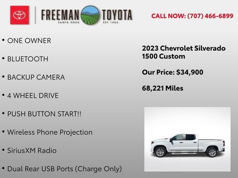 Used 2023 Chevrolet Silverado 1500 Custom AWD/4WD image 13