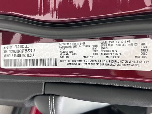 New 2026 Jeep Grand Cherokee L Limited AWD/4WD image 26