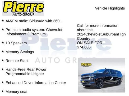 Used 2024 Chevrolet Suburban High Country w/ Advanced Technology Package AWD/4WD image 14