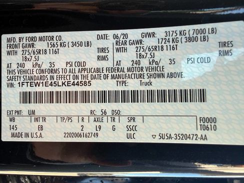 Used 2020 Ford F150 Lariat w/ Max Trailer Tow Package image 47