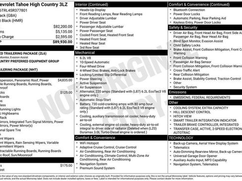 New 2025 Chevrolet Tahoe High Country image 25