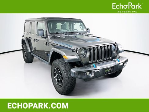 Used 2021 Jeep Wrangler Unlimited Rubicon 4xe AWD/4WD image 1