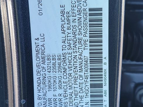 New 2026 Honda Accord SE image 33