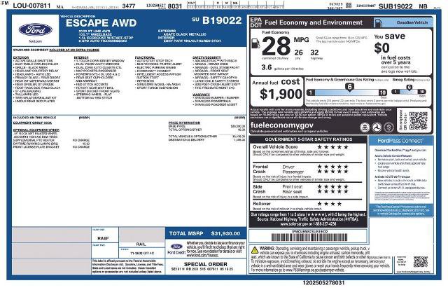 Certified 2025 Ford Escape ST-Line AWD/4WD image 6