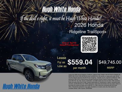 New 2026 Honda Ridgeline TrailSport+
