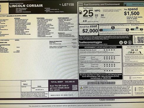 New 2026 Lincoln Corsair Premiere image 14