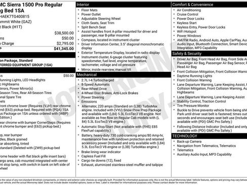 New 2026 GMC Sierra 1500 Pro RWD image 33