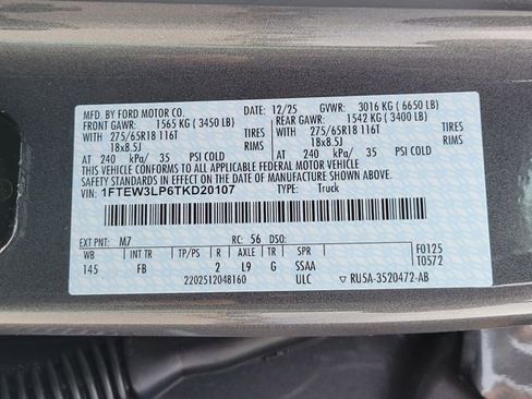 New 2026 Ford F150 XLT w/ Equipment Group 302A MID image 11