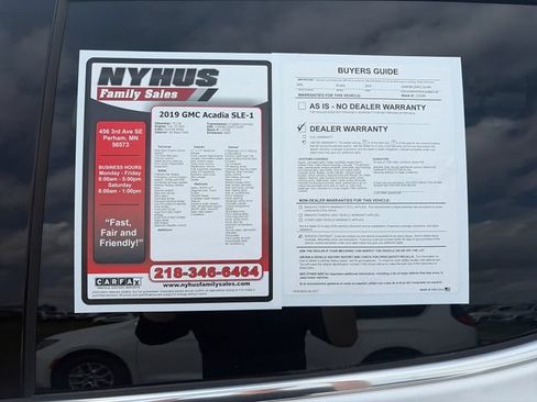 Used 2019 GMC Acadia SLE AWD/4WD image 51