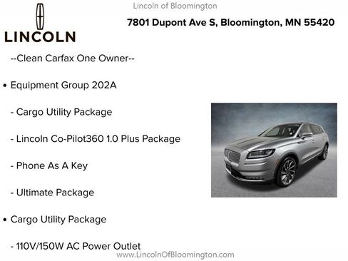 Used 2023 Lincoln Nautilus Reserve w/ Equipment Group 202A AWD/4WD image 6