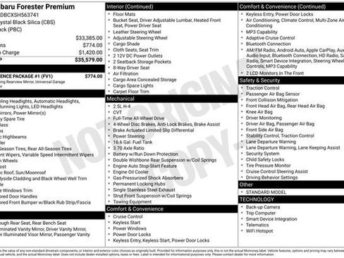 Certified 2025 Subaru Forester Premium w/ Convenience Package #1 AWD/4WD image 5