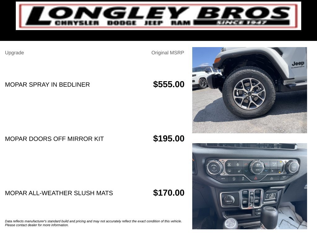 New 2026 Jeep Gladiator Sport AWD/4WD image 5